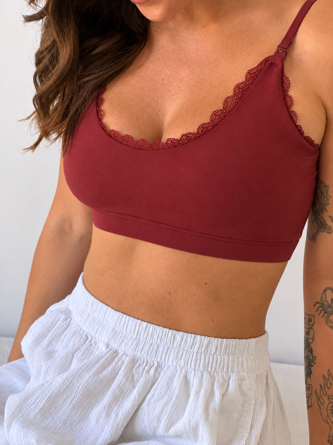 Staple Cherry Lace Bra