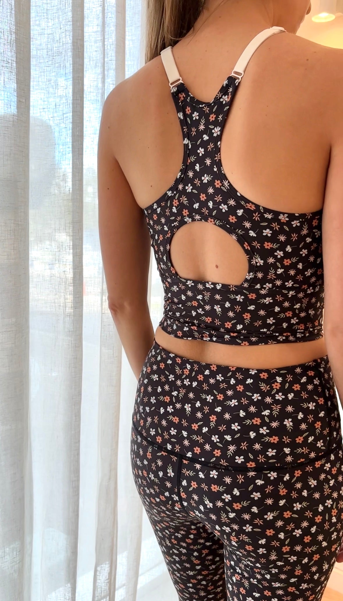 Midnight Posy Longer Top
