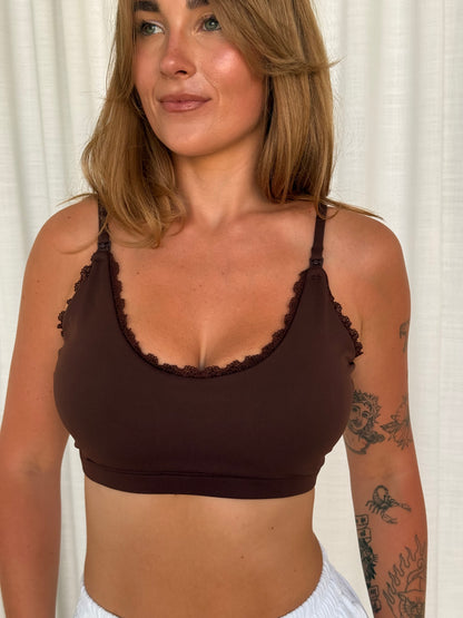 Staple Chocolate Lace Bra
