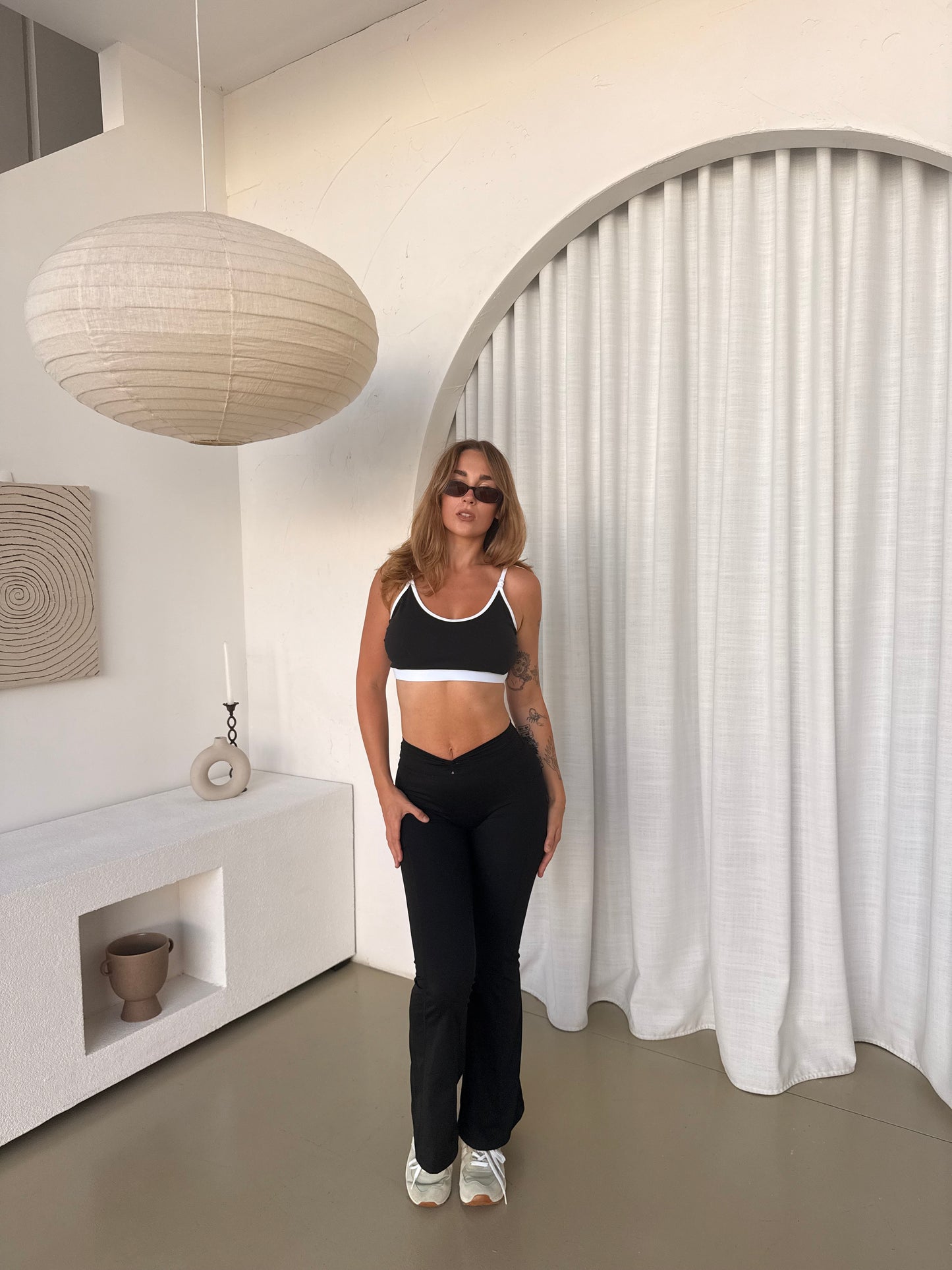 Luxe Black & White Contrast Bra