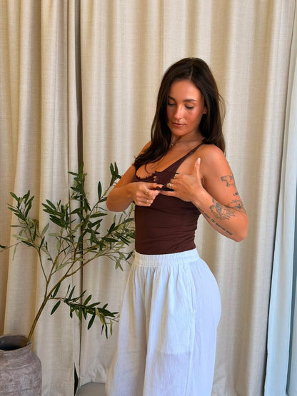 Staple Chocolate Lace Cami