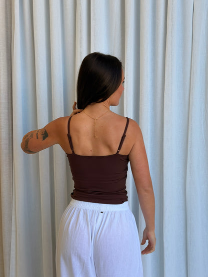 Staple Chocolate Lace Cami
