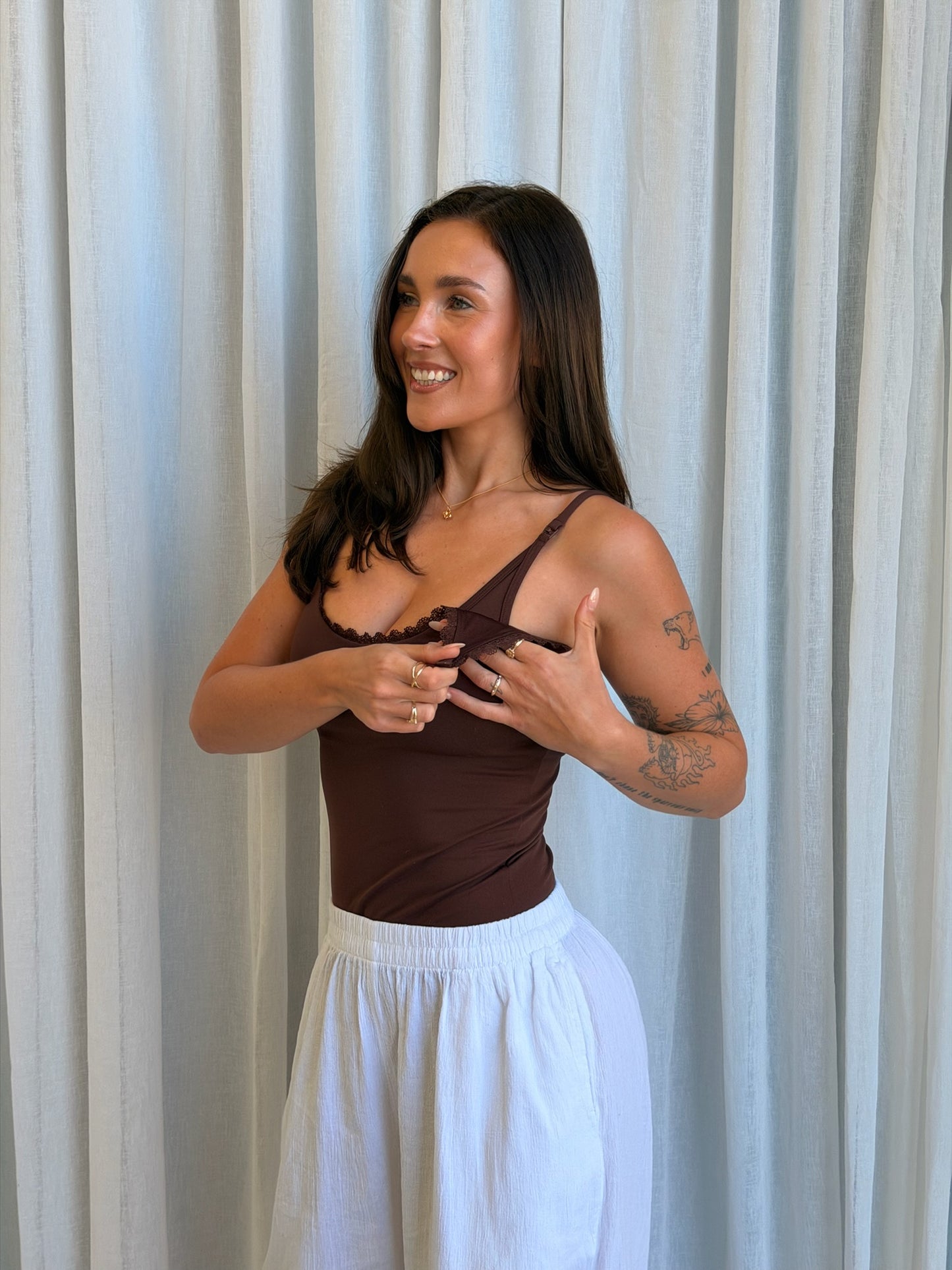Staple Chocolate Lace Cami