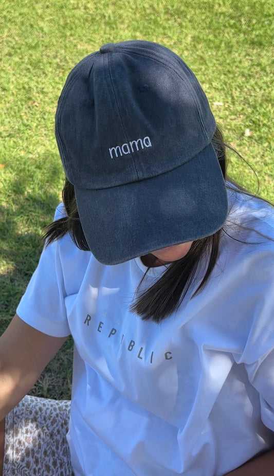 Navy Mama Hat