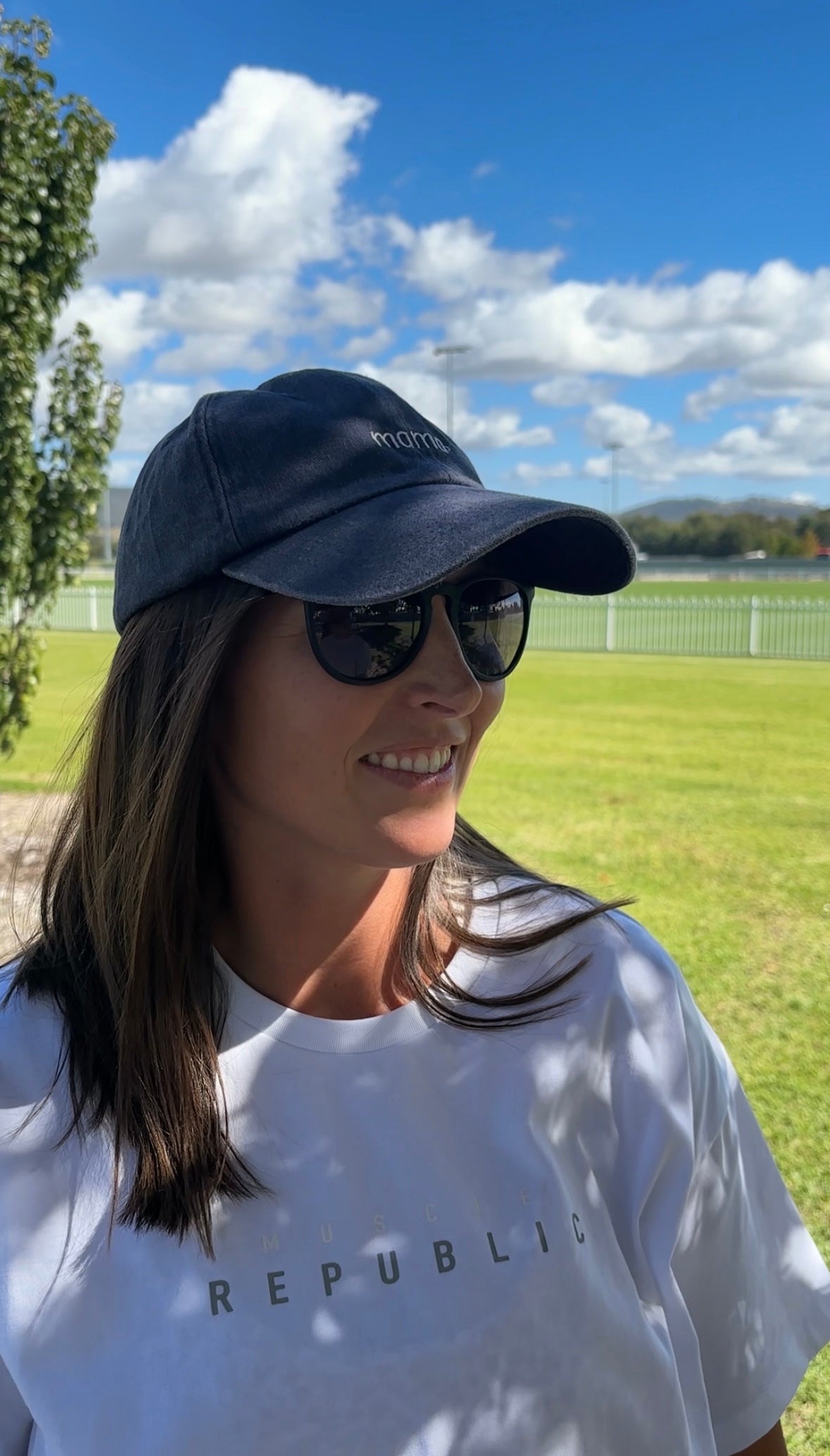 Navy Mama Hat