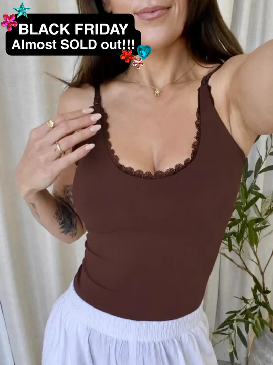 Staple Chocolate Lace Cami