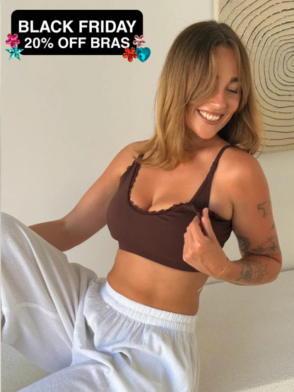 Staple Chocolate Lace Bra